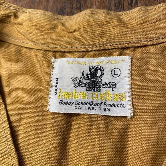 Vintage Black Sheep Japan Hunting Vest Tan - Rubber lined Game Pocket - Picture 2 of 5